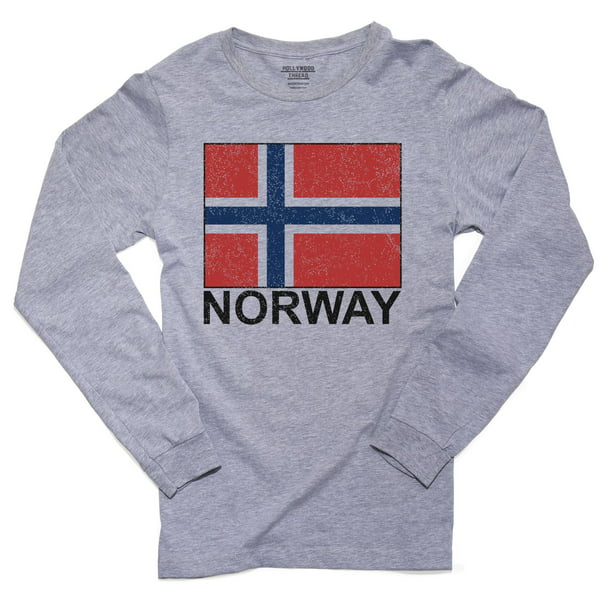 Norway Flag Pullover Hoodie Sweatshirt Mens Long Sleeve Graphic S-3XL 